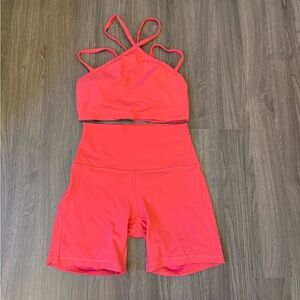 Lululemon Athletica Vibrant Pink Activewear Set
